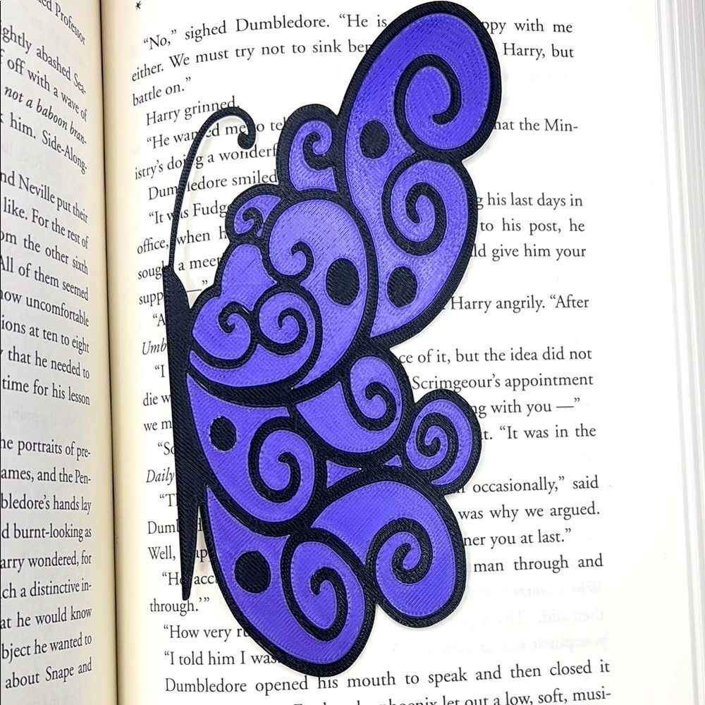 Purple Butterfly Bookmark